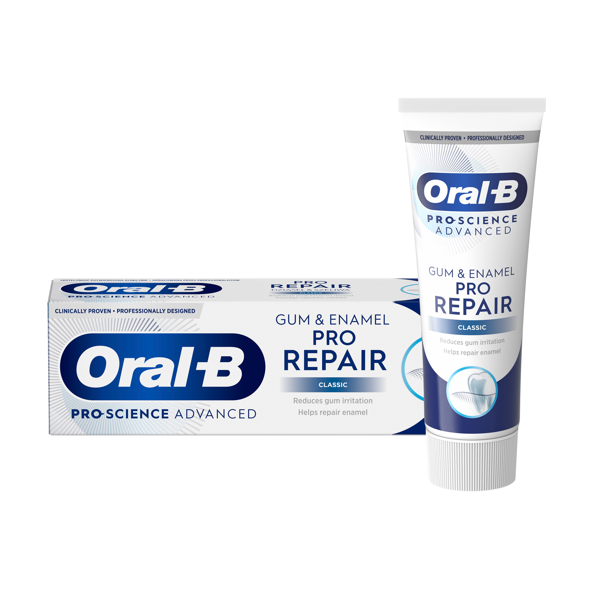Уцінка! Зубна паста Oral-B Pro-Science Відновлення ясен та емалі, класична, 75 мл